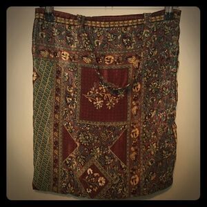 Silk Paisley Shoulder Bag 